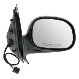 TRQ Right Mirror Power without Heat with Chrome Cover Passenger Side Compatible with 1998-2002 Ford Expedition Lincoln Navigator FO1321161