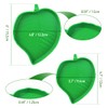 2 Pcs Leaf Reptile Food Water Bowl Plate Dish for