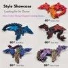 GemmiCho 3D Printed Dragon with Wings, Crystal 3D Printed Dragon,