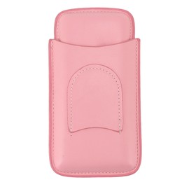 Cigar Case High End Leather Fashion Portable Travel Cigar Holder Case for 3 Cigars Pink