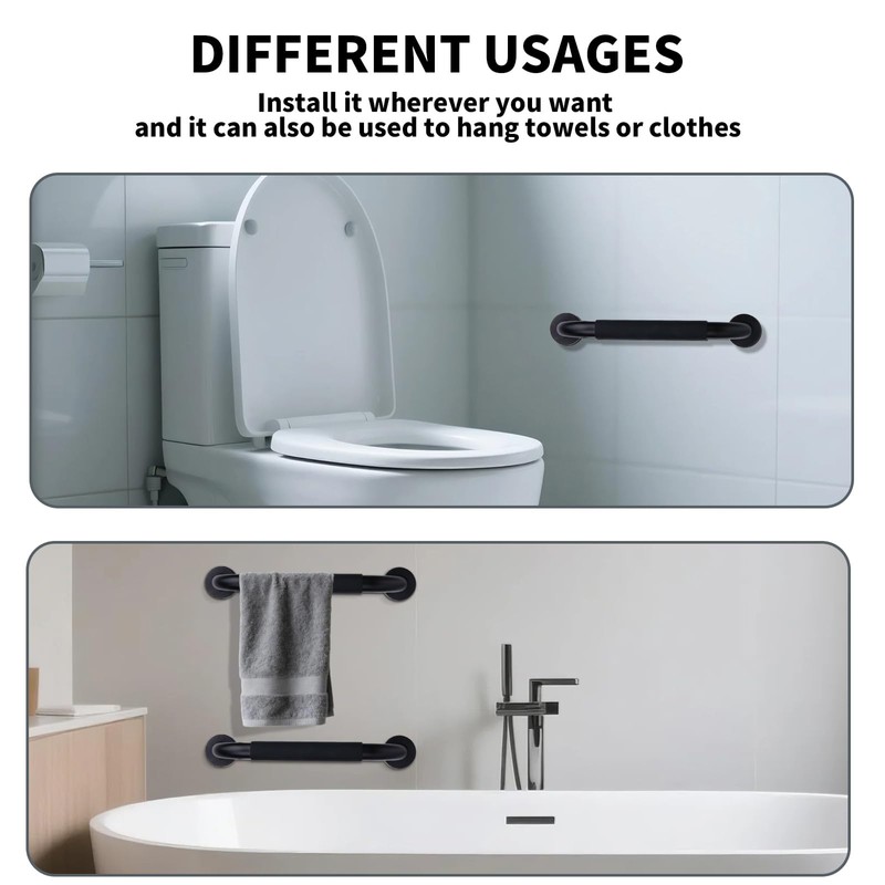 Grab Bars for Shower,12 Inch Grab Bars for Bathtubs and