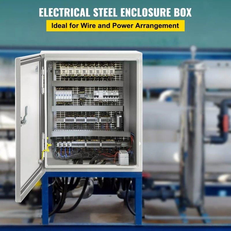 Vevor Gabinete Eléctrica De Acero Al Carbono De 30x25x15cm