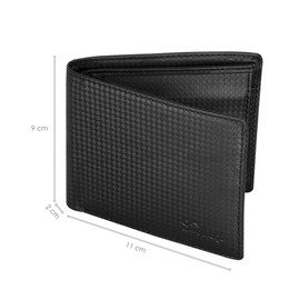 Cartera para Hombre, Cuarzo SQbags. Cartera para Caballero con Amplio Espacio, con Bolsillo Expandible para Monedas, Espacios para Tarjetas y Billetes.