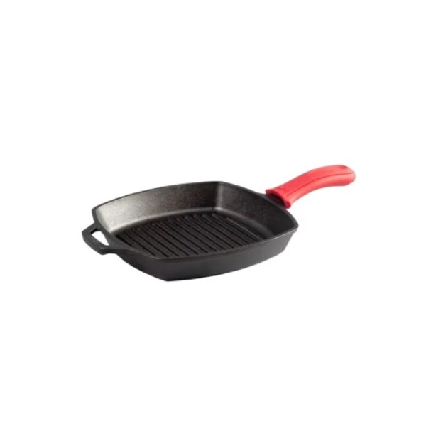 Lodge 10.5" Grill Pan: Cast Iron, Oven & Induction Safe