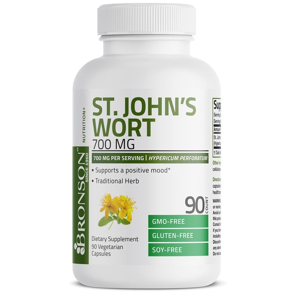 Bronson St. John's Wort 700 MG per Serving Hypericum Perforatum