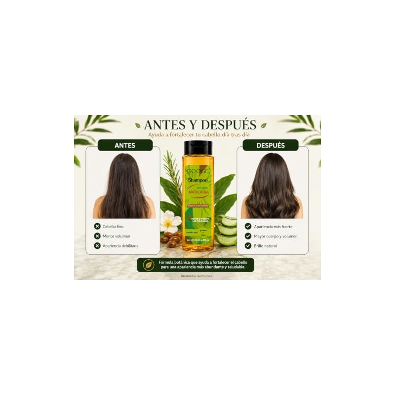 Shampoo Botánico para Todo Tipo de Cabello 400 ml (Fino)