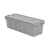 Attached Lid Container, 3.3 Cu Ft, Gray