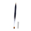 Healvian Retractable Lip Brush Tool Compact Dual Head Metal Shell