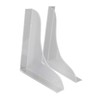 2 Pcs Bathtub Splashing Guard Acrylic Shower Tub Corner Water
