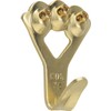 OOK 50026 Professional Picture Hangers, Art Hangers, Brass, Reusable Picture