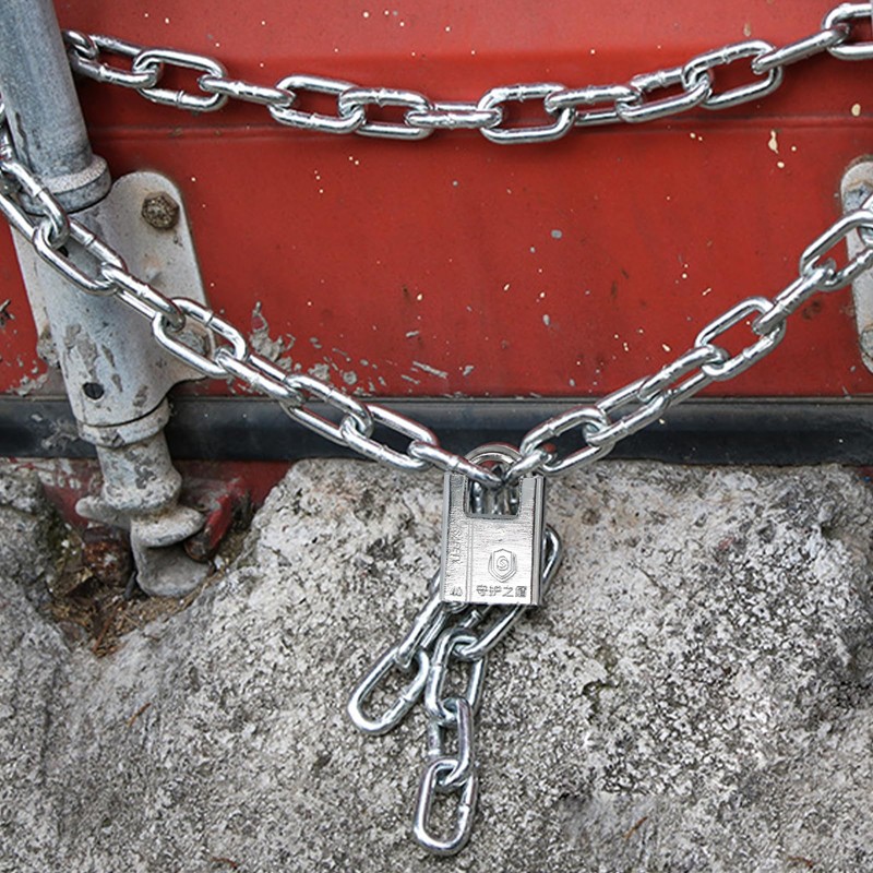 80cm Bicycle Chain Lock, Durable Padlock and Chain, Security Chain