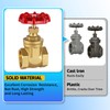 Boltigen 1’’ NPT Brass Gate Valve, 200 WOG Manual Rotary