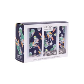 Splosh Kids Dino Spend Save and Give Money Box, 20.5 x 6 x 14 cm Size
