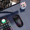 JieruiDeng Wired Gaming Mouse, USB Corded Cellular Computer Mice RGB