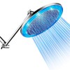HotelSpa Giant 10" Rainfall Color-Changing LED Shower Head and FREE