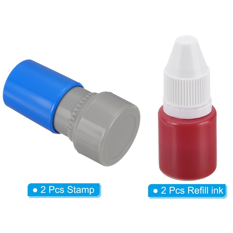 PATIKIL Letter Stamps Self Inking, 2Pcs Alphabet l Character Teacher