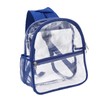 PVC Transparent Backpack Portable PVC Zipper Design High Capacity Clear