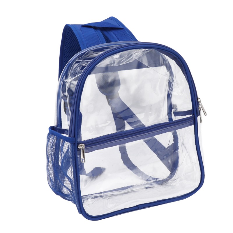 PVC Transparent Backpack Portable PVC Zipper Design High Capacity Clear