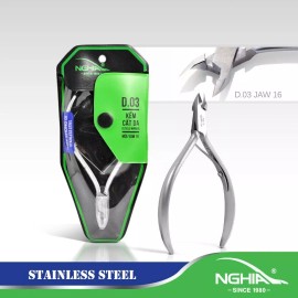NGHIA 5 pcs x Nghia - Stainless Steel Cuticle Nipper D-03 Jaw 16