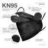 100 Cubrebocas Kn95 Mascarilla Anti Particulas 5 Capas