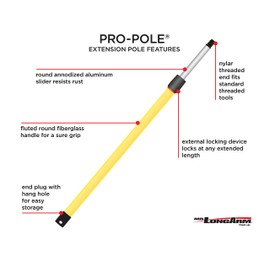 Mr. LongArm 3208 Pro-Pole Extension Pole 4-to-8 Foot