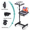 Facilife 2 Shelves Projector Stand Tripod, Mobile Laptop Cart on