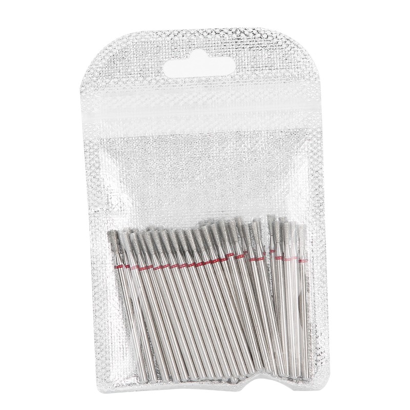 50pcs Inverted Cone Shape Nail Polishing Grinding Head Nail Art