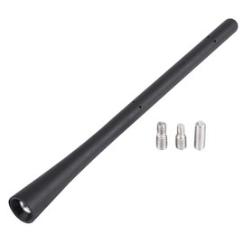 KIMISS Antena Universal para automóvil de 7 Pulgadas con Goma Flexible, mástil aéreo Corto para Tacoma 1995-2005, Antena Auto para Todo Clima de 7 Pulgadas para Radio Am/FM, Negro