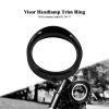 HDBUBALUS 7'' Headlight Black Trim Headlamp Visor Ring Fit For