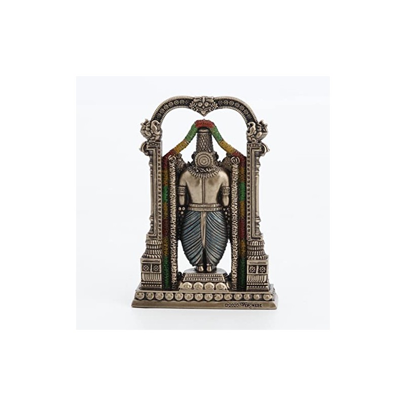 Veronese Design 3 3/8" Lord Balaji Venkateswara Hindu God Resin