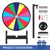 Facilife 18 Inch Prize Wheel Spinner with Stand, 14 Slots
