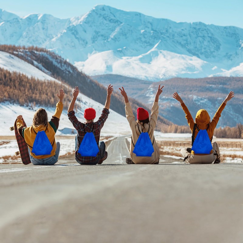 KUUQA 2 Pcs Drawstring Backpack Bags Sports Cinch Sack String