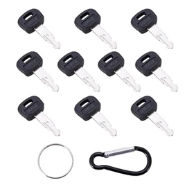 Aree 10PCS Kubota Key 459A RC411-53933 RC461-53930 Replacement for Ku-bota Mini Excavator Backhoe Skid Steer Track Loaders KX91-3 U15 U17 U25S U35 L39 L45 L47 L48 SVL75 SVL90 (10 Kubota Keys)