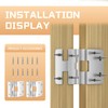 6-Pack 5-Knuckle Hinge - 3/4" Door Thickness, 270° Full Rotation