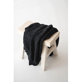Kaiser 6521725 Wool Baby Blanket Knitted 100% Merino Wool Breathable Baby Blanket Newborn for Summer Newborn Pram Blanket Baby Seat Blanket Colour Black