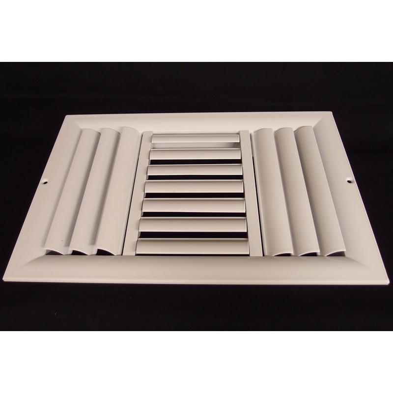 10"w X 4"h 3-Way Aluminum Curved Blade Adjustable Air Supply