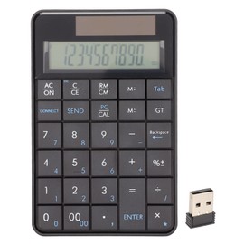Annadue 2 in 1 Wireless Numeric Keypad Calculator Numpad,29 Keys 2.4G Wireless Number Pad,Financial Accounting Numpad Keypad with USB Receiver for Notebook/Computer