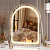Hasipu Vanity Mirror with Lights, 11"× 14" Arched LED Makeup