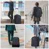 Lekespring Rolling Backpack for Adults,18 Inch Waterproof Carry-on Back pack