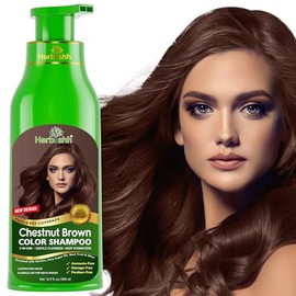 Herbishh - Champú colorante para cabello gris, champú con tinte natural para el cabello, colorea el cabello en minutos, dura hasta de 3 a 4 semanas, 5