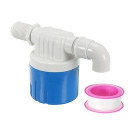 PATIKIL 1/2" Auto Water Level Control Valve, Plastic Side Inlet Water Automatic Float Valve Water Level Control Valve for Water Tank