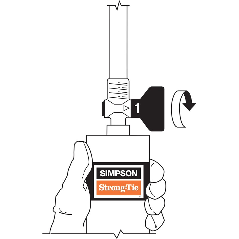 Simpson Strong-Tie ETIPAC2G10 Crack-Pac 9-oz. Single-Cartridge Injection Epoxy