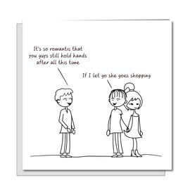 Funny Card for Boyfriend, Husband, Girlfriend, Wife, Female Friend - Birthday, Anniversary, Valentines Day - Love Shopping Humorous Humour