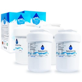 4-Pack Replacement for General Electric TFX25PPBAWW Refrigerator Water Filter - Compatible with General Electric MWF, MWFP Fridge Water Filter Cartridge