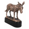 Rustic Western Farmhouse Ass Donkey Mule Electroplated Bronze Resin Figurine
