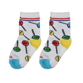 Cool Socks Kid's Novelty Crew Socks, Lollipops, Size 4-7 Years