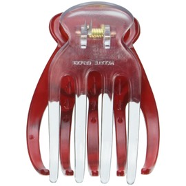 Caravan Red Marble Wave Yoga Scoop Duck Clip, 0.5 Ounce