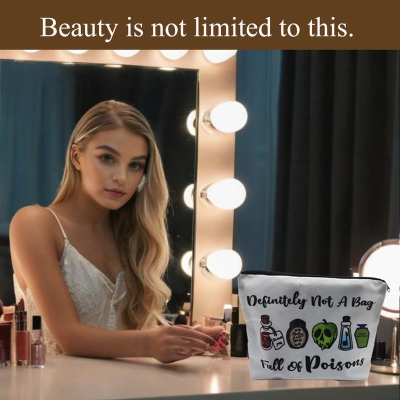 Younpy Skull Makeup Bag,Human Skeleton Cosmetic Bag,Travel Accessories Organizer,Travel Essentials