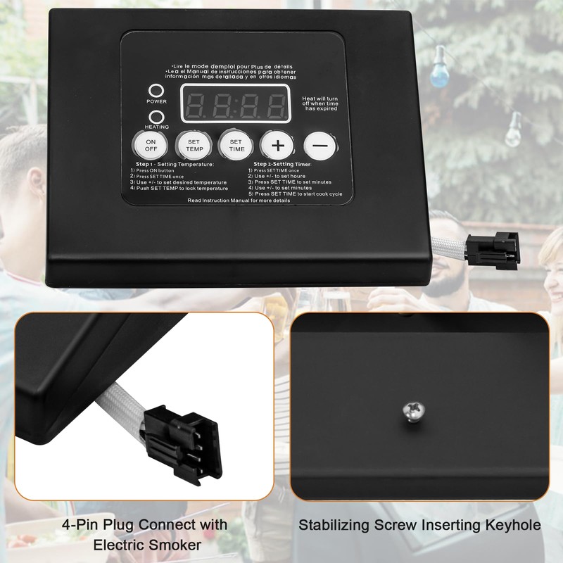 FBULWSEC 990050048 Digital Control Panel for Masterbuilt LED Display Compatible
