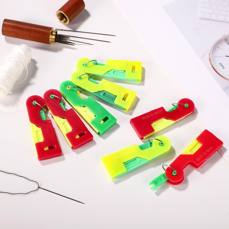 8pcs Automatic Needle Threader, Sewing Machine Auto Needle Threader Random